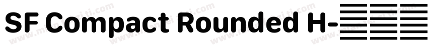SF Compact Rounded H字体转换